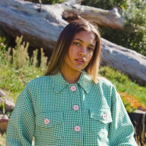 Green Houndstooth Jacket