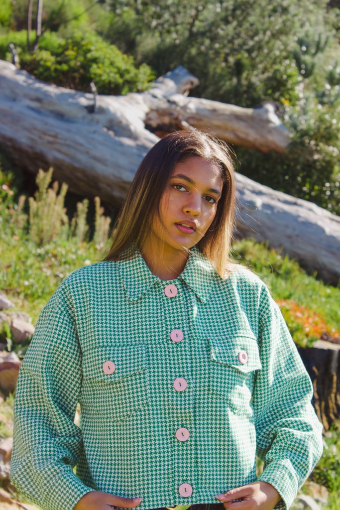 Green Houndstooth Jacket